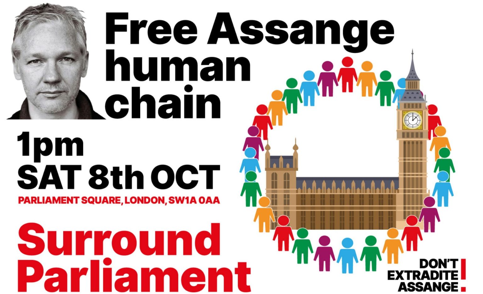 October 8: Global Campaign To Free Julian Assange