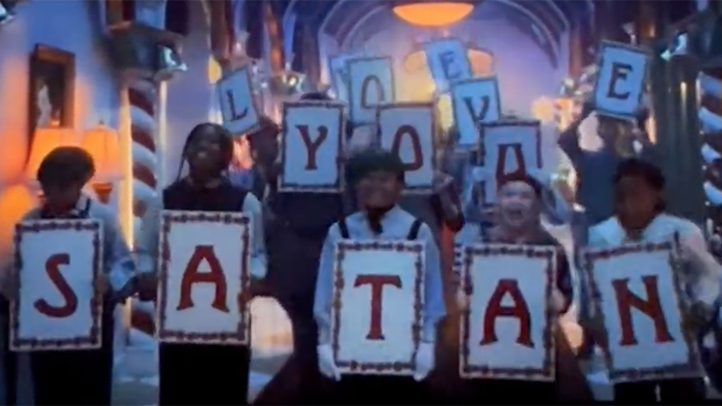 Video: Disney Show Has Kids Hold Up Sign Saying “WE LOVE YOU SATAN”