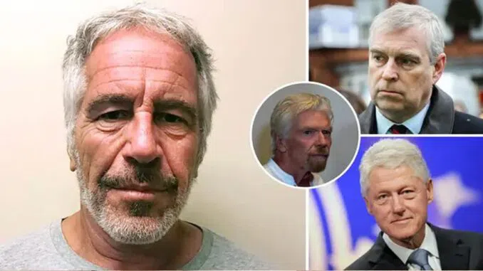 Documents Claim Epstein Filmed ‘Sex Tapes’ of Clinton, Prince Andrew & Richard Branson