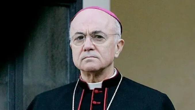 Archbishop Vigano Warns Pope Francis Working With WEF To Destroy Christianity