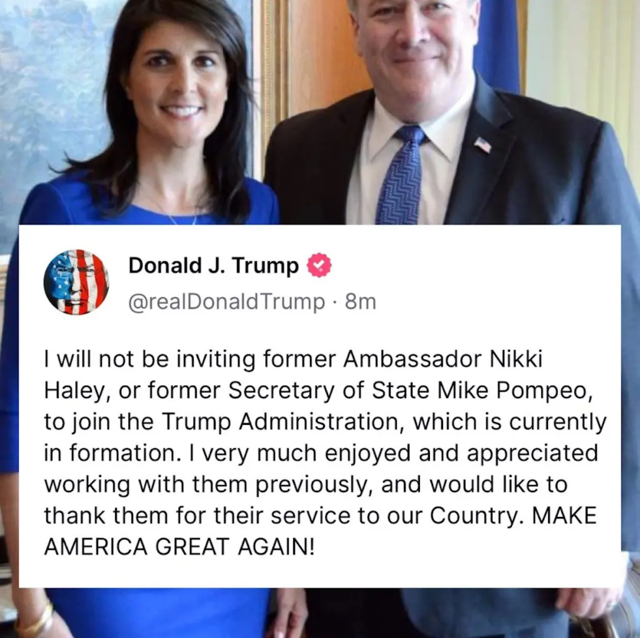 Trump Preemptively Fires Deep State Snakes Pompeo & Haley