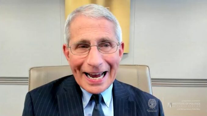 ‘100% Inevitable’: Fauci Threatens Humanity With New and More Lethal Pandemic